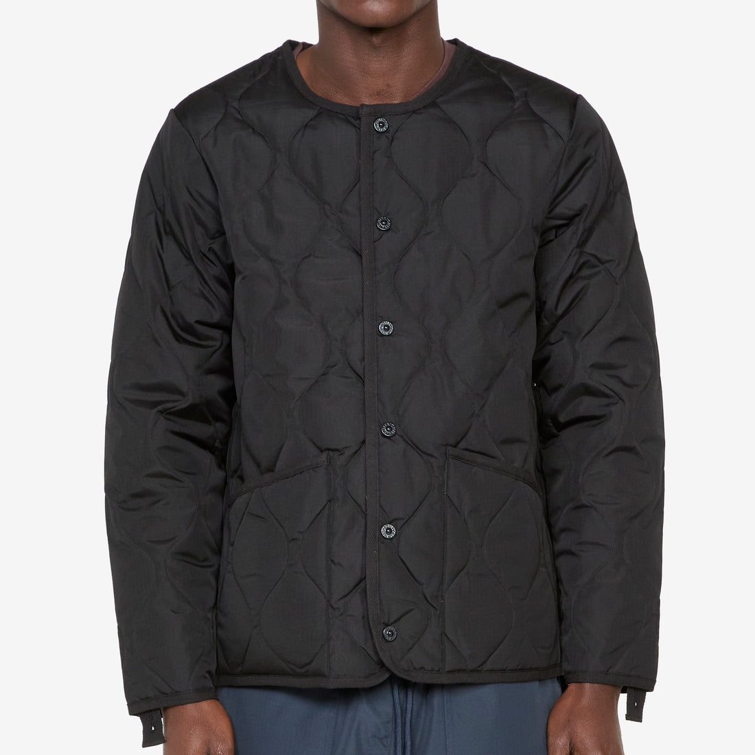 Military Crew Neck Down Jacket Black Jackets