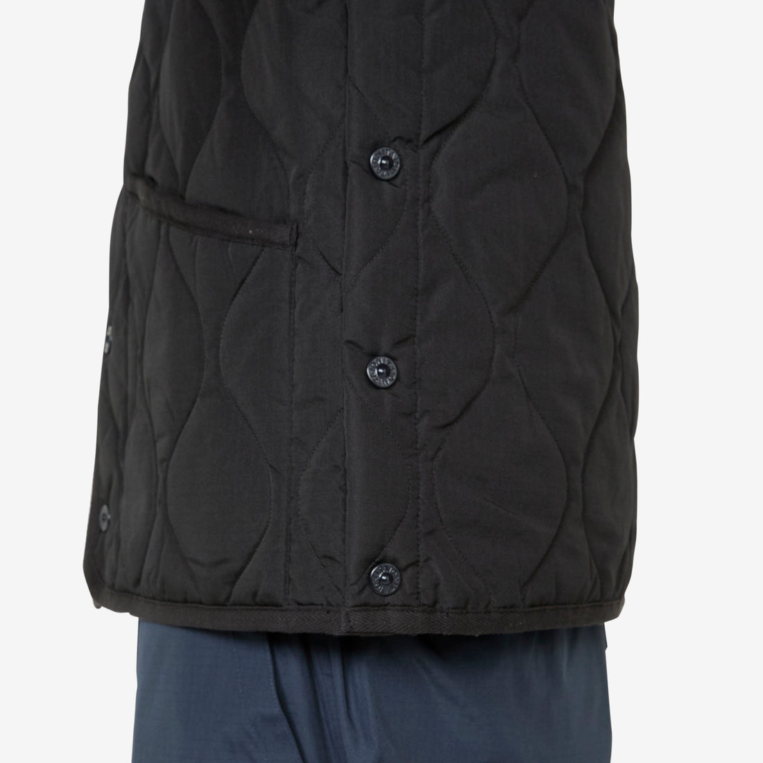 Military Crew Neck Down Jacket Black Jackets