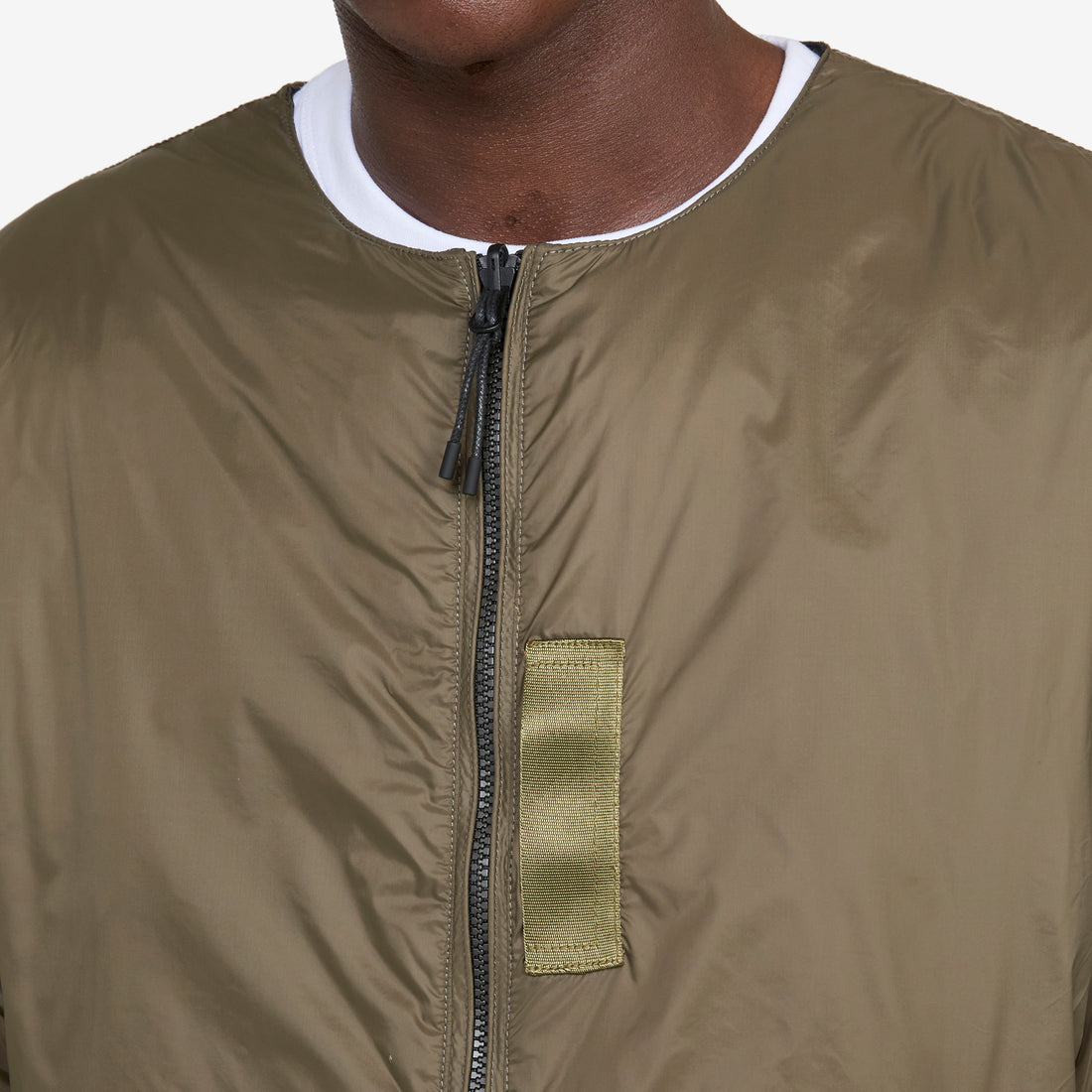 Reversible MA-1 Type Inner Down Jacket Dark Olive | Black Jackets