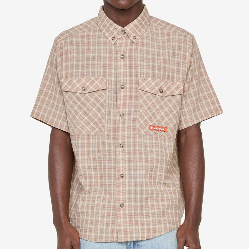 Witness Short Sleeve Shirt Taupe Shirts