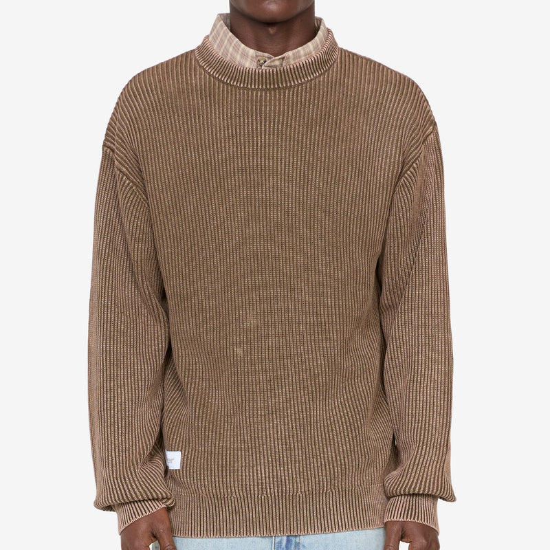 Bleach Knit Sweater Brown Jumpers