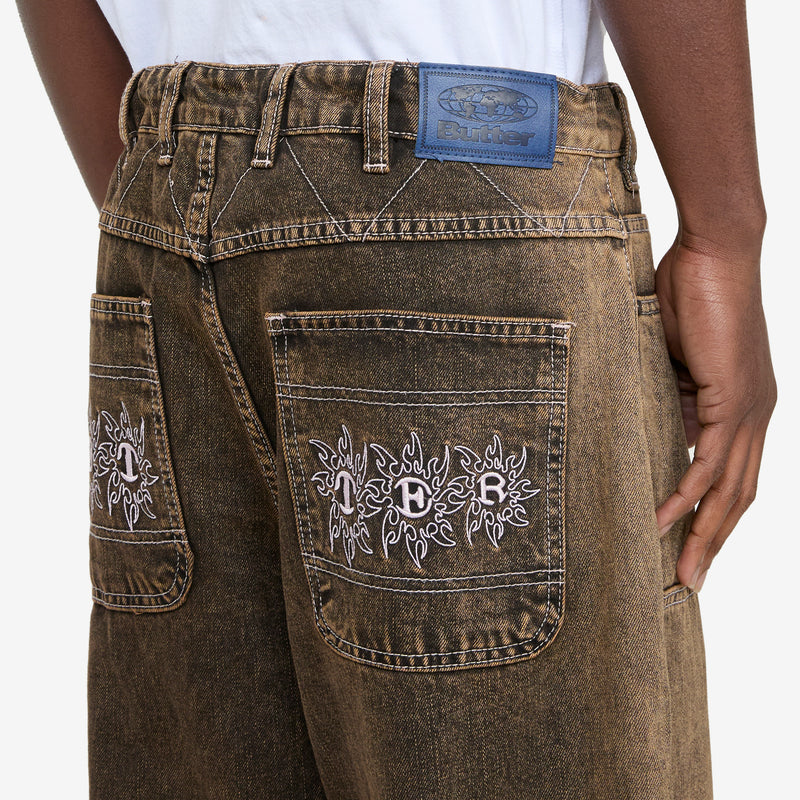 Bronco Denim Jeans Brown Tint Pants