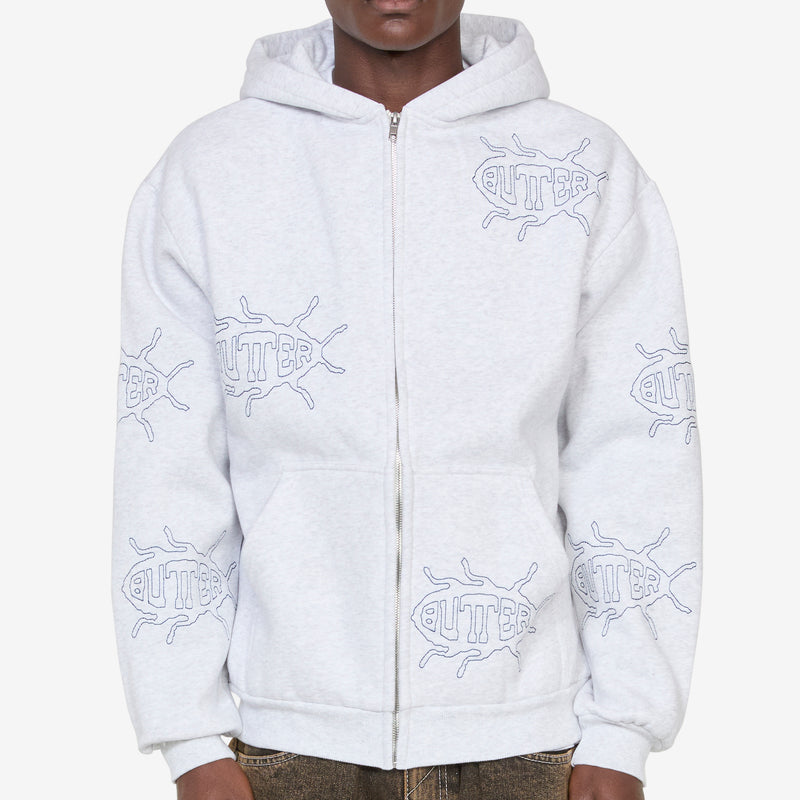 Roach Zip-Thru Hood Ash Jumpers