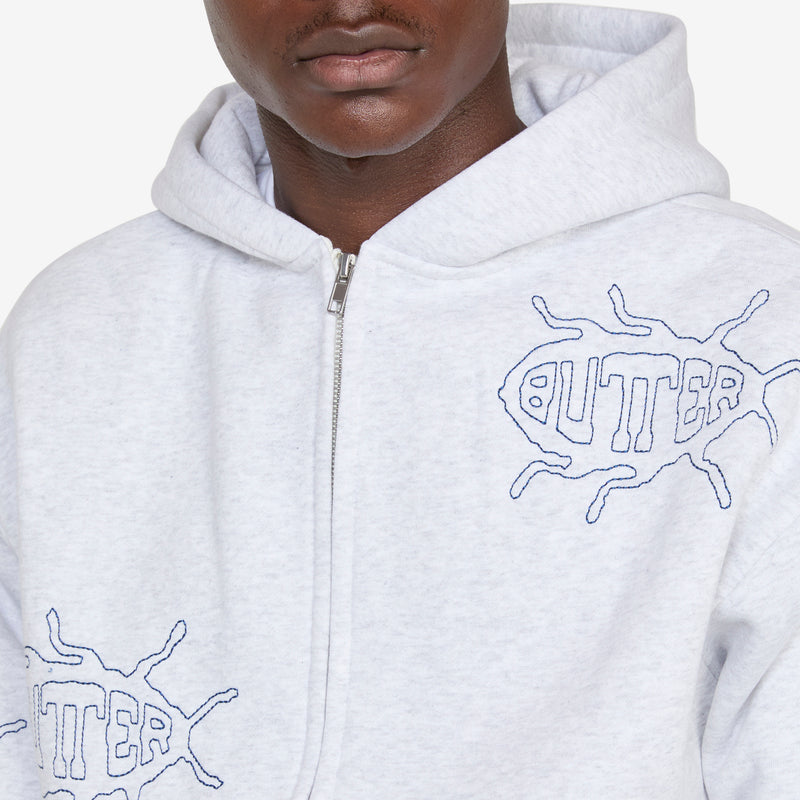 Roach Zip-Thru Hood Ash Jumpers
