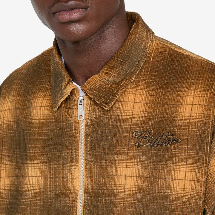 Jive Cord Jacket Mustard Plaid