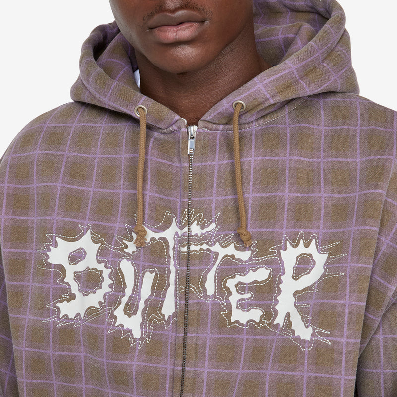 Eruption Zip-Thru Hood Plaid Jumpers