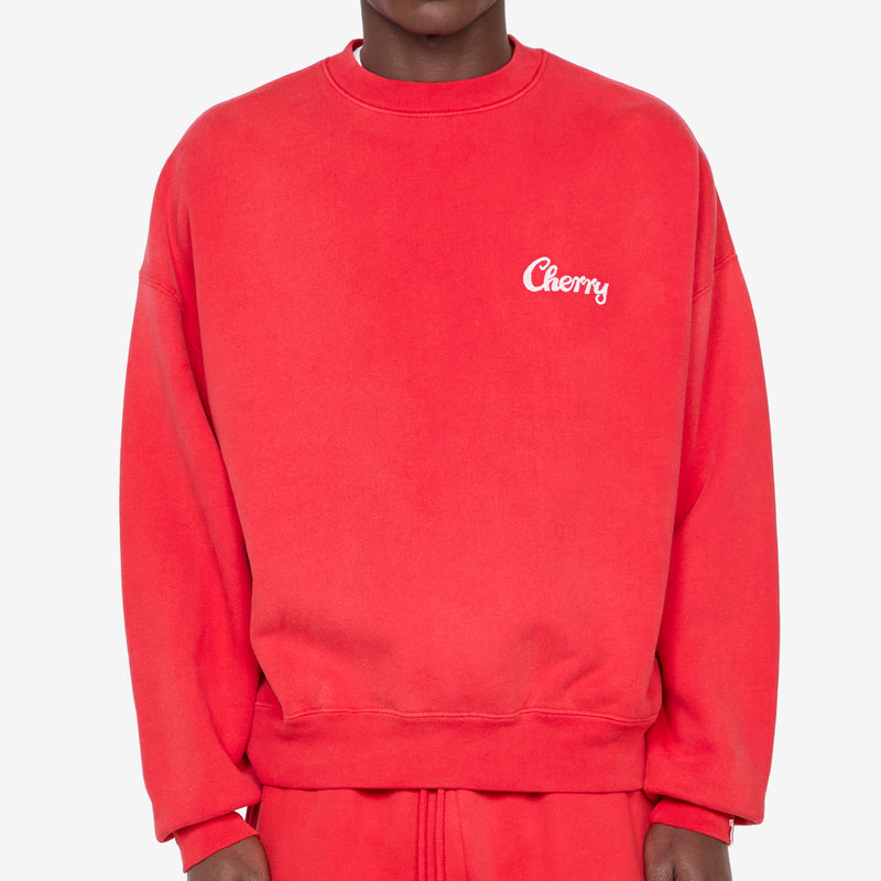 Best Quality Crewneck Sun Faded Red Jumpers