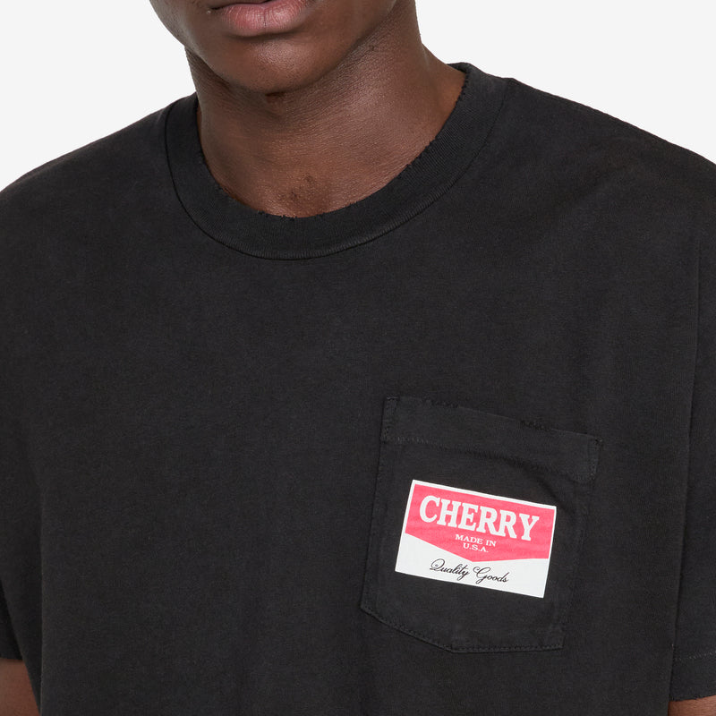 Chevron Logo Classic Pocket T-Shirt Vintage Black Tees
