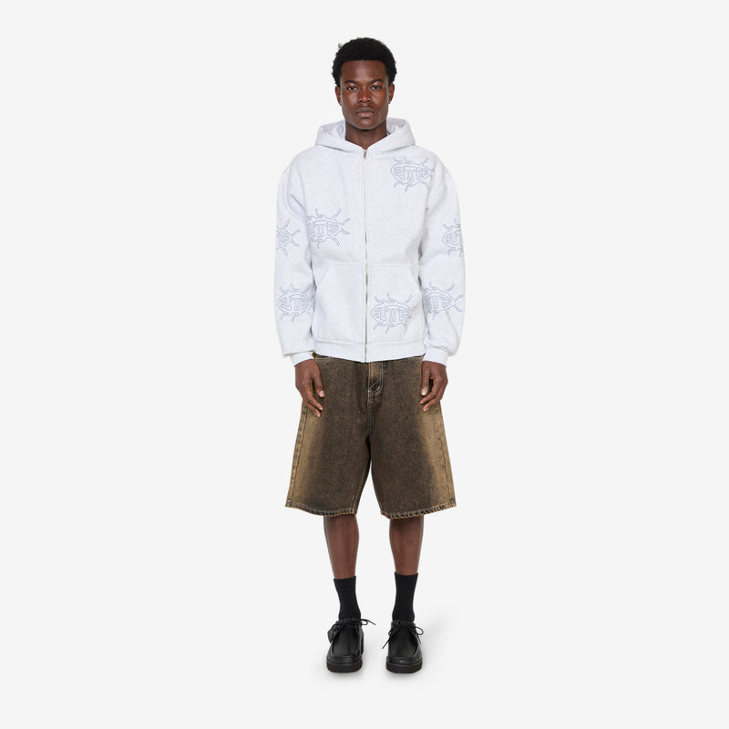 Roach Zip-Thru Hood Ash Jumpers