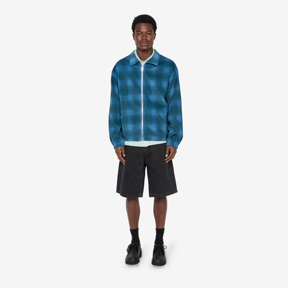 Jive Cord Jacket Blue Plaid Jackets