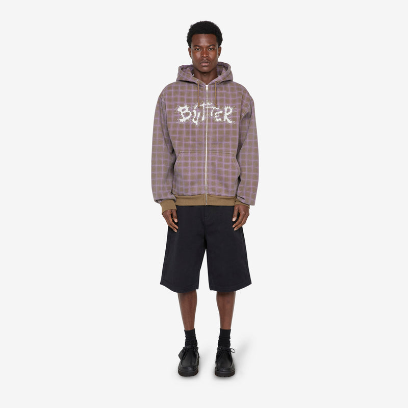 Eruption Zip-Thru Hood Plaid Jumpers