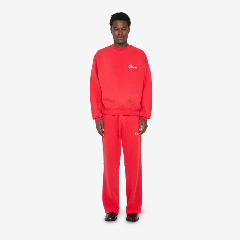 Best Quality Sweatpants Sun Faded Red Pants