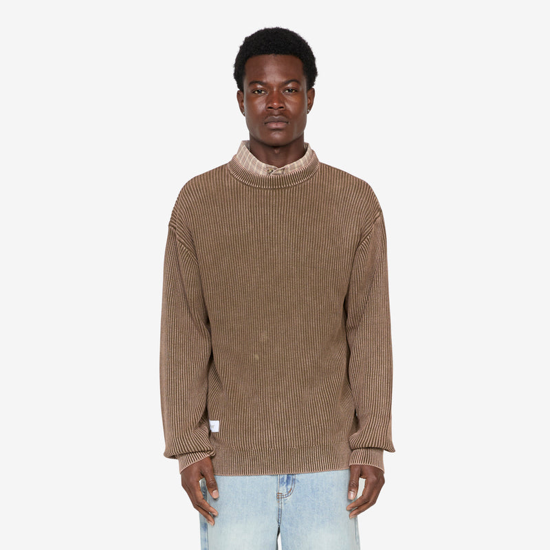 Bleach Knit Sweater Brown Jumpers