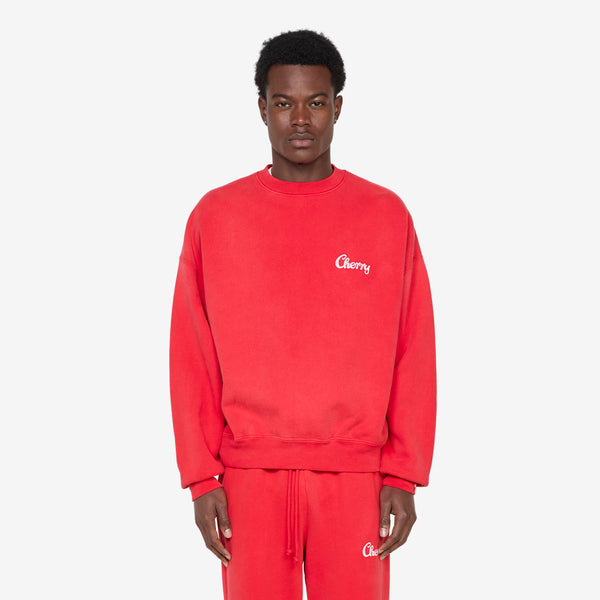 Best Quality Crewneck Sun Faded Red Jumpers