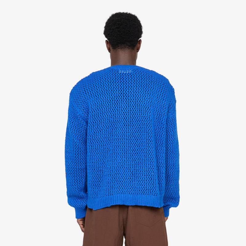 Knit Western Crew Royal Blue Jumpers