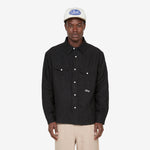 Washed Linen Western Shirt Black