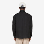 Washed Linen Western Shirt Black