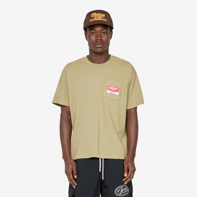 Chevron Logo Classic Pocket T-Shirt Cactus Tees
