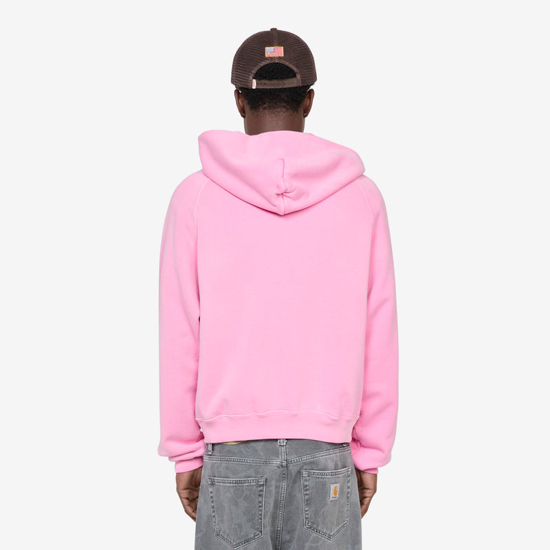 Raglan Zip Up Hoodie Fuchsia Jumpers