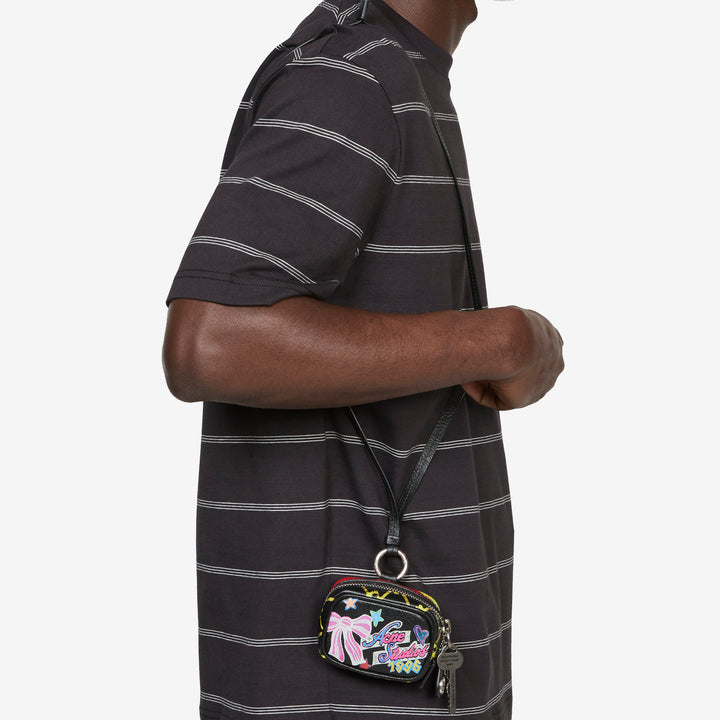 Camero Clip Punk Print Black Front
