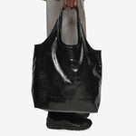 Ninon Tote Bag Cracked Black