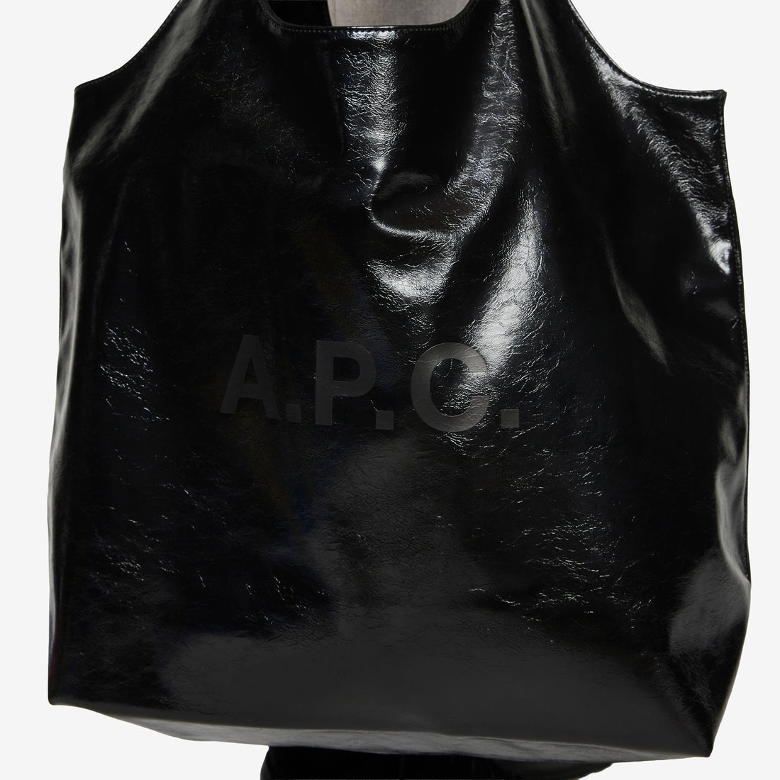 Ninon Tote Bag Cracked Black Bags