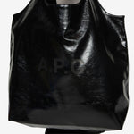 Ninon Tote Bag Cracked Black