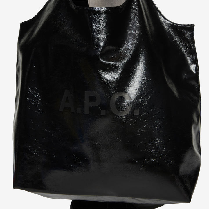 Ninon Tote Bag Cracked Black