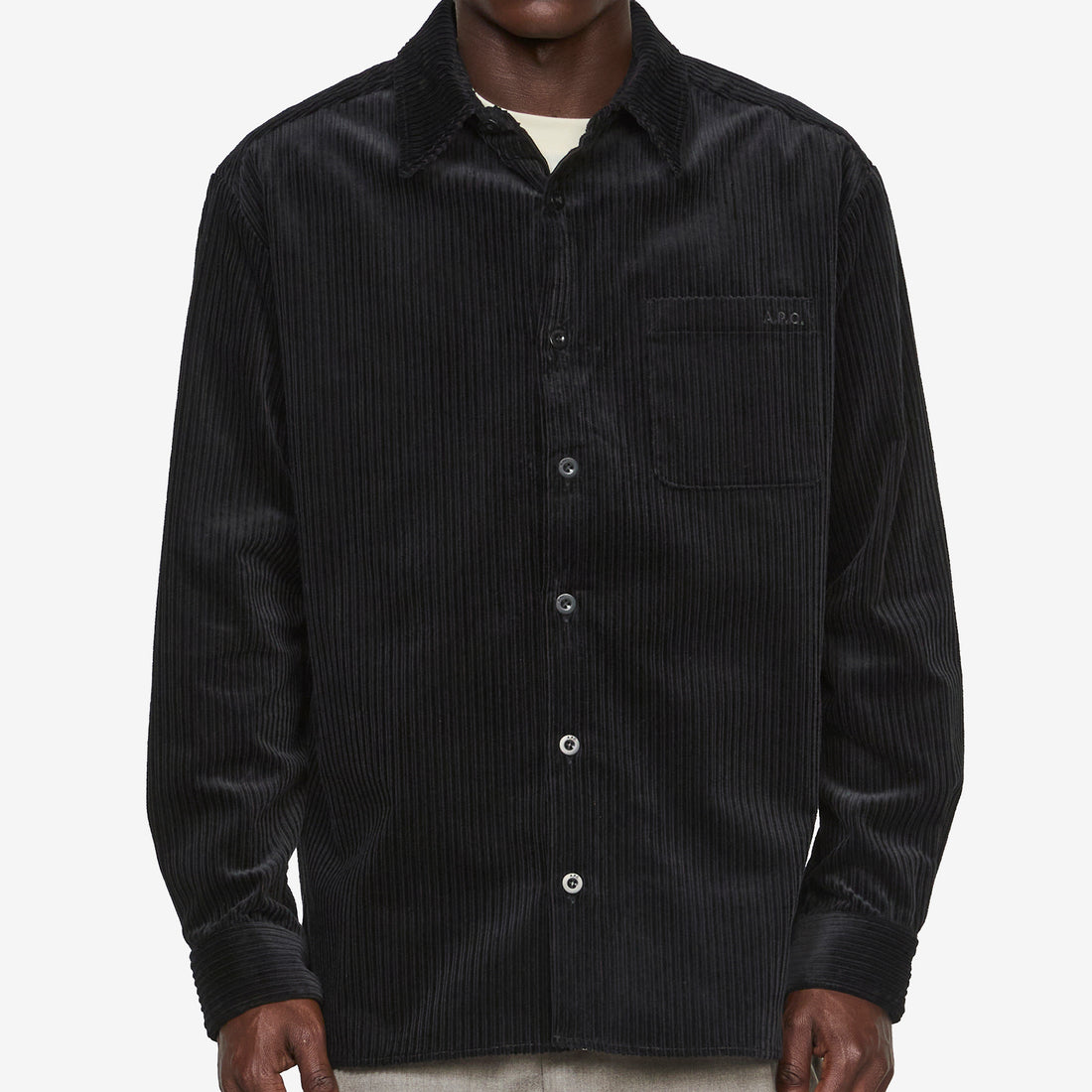 Malo Logo Overshirt Black Shirts