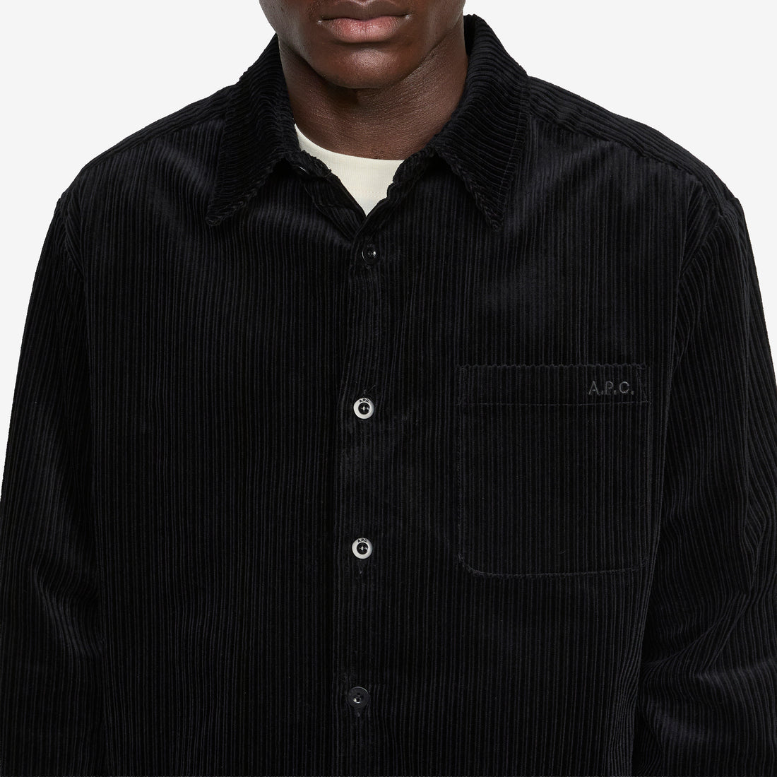 Malo Logo Overshirt Black Shirts