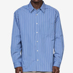 Malo Logo Shirt Blue Grey