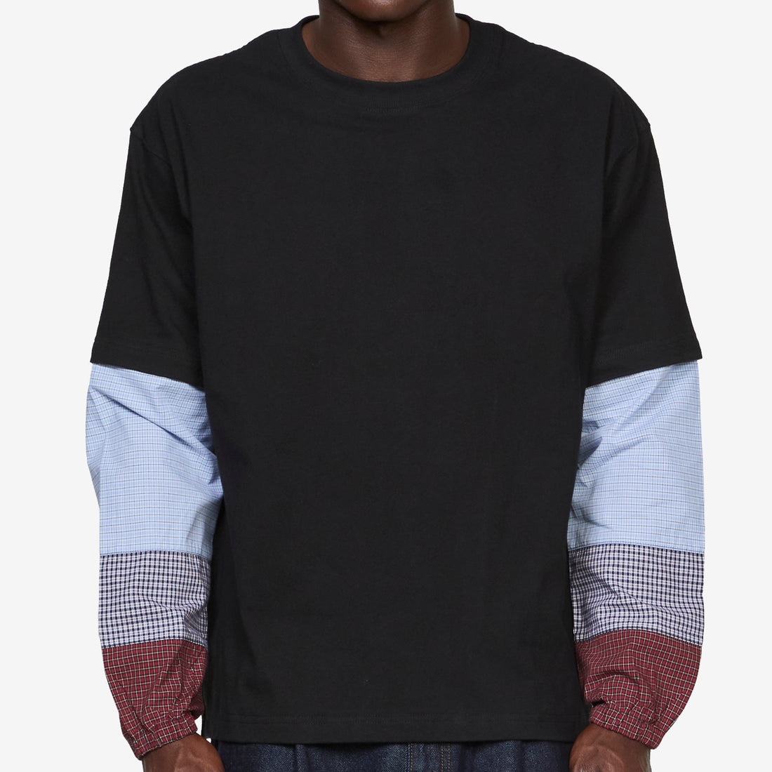 Tartan Heavyweight Longsleeve Black Tees