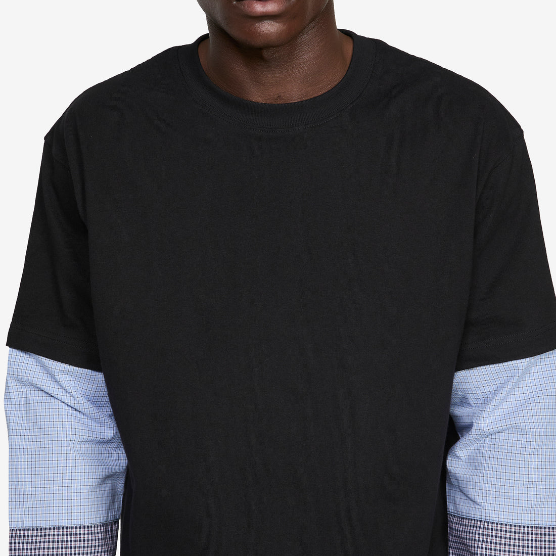 Tartan Heavyweight Longsleeve Black Tees