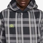 Umbro x Spine Plaid Hoodie Black