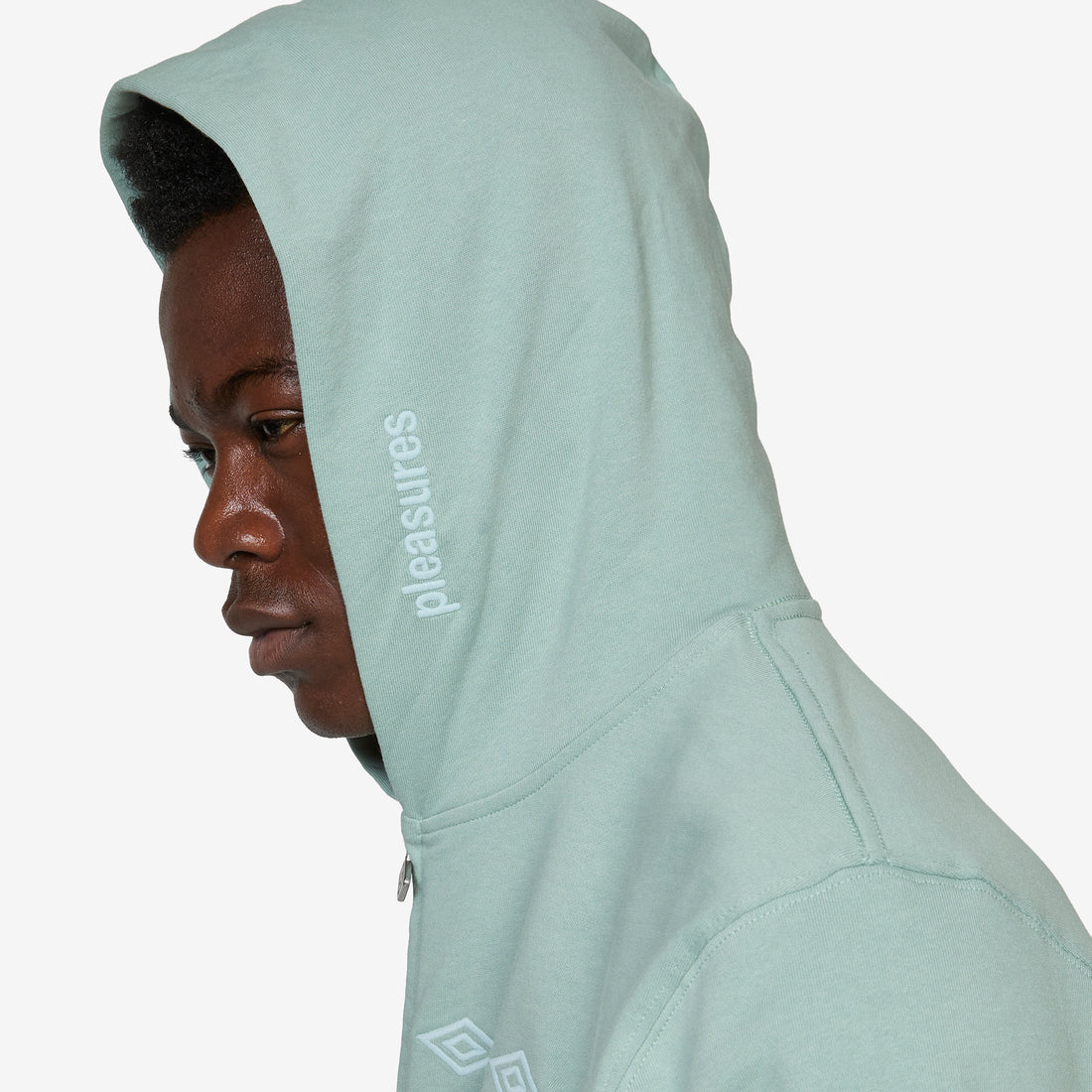 Umbro x Diamonds Zip Fitted Hoodie Sage Jumpers