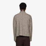 Leisure Zip Up Shredded Brown Stripe