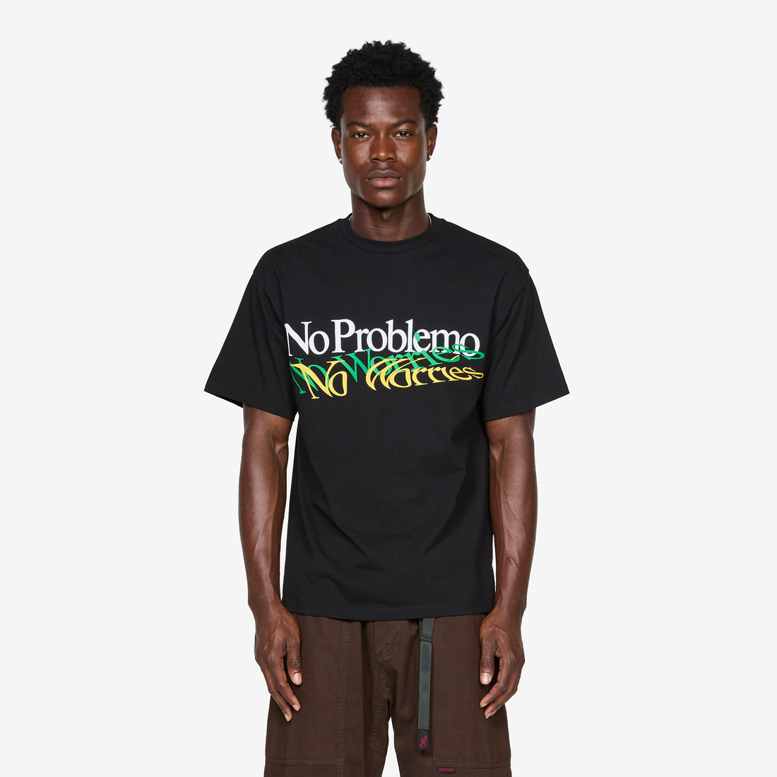 Above The Clouds x 'No Worries' T-Shirt Black Tees
