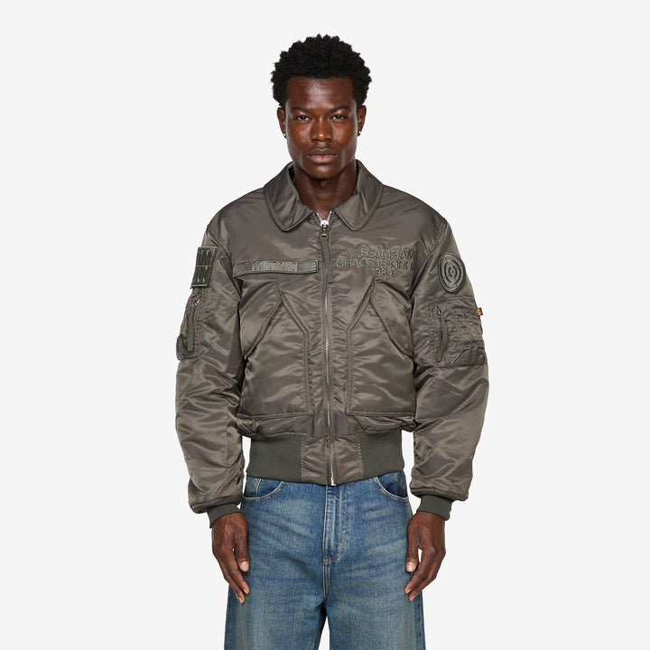 Alpha Industries x CWU-45 Bomber Rep Grey Front