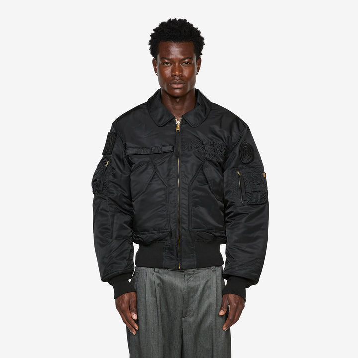 Alpha Industries x CWU-45 Bomber Black Front