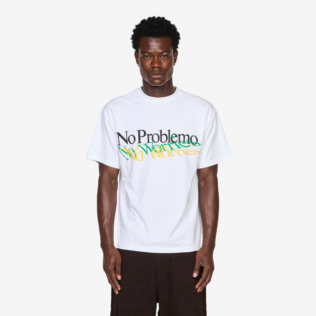 Above The Clouds x 'No Worries' T-Shirt White Tees