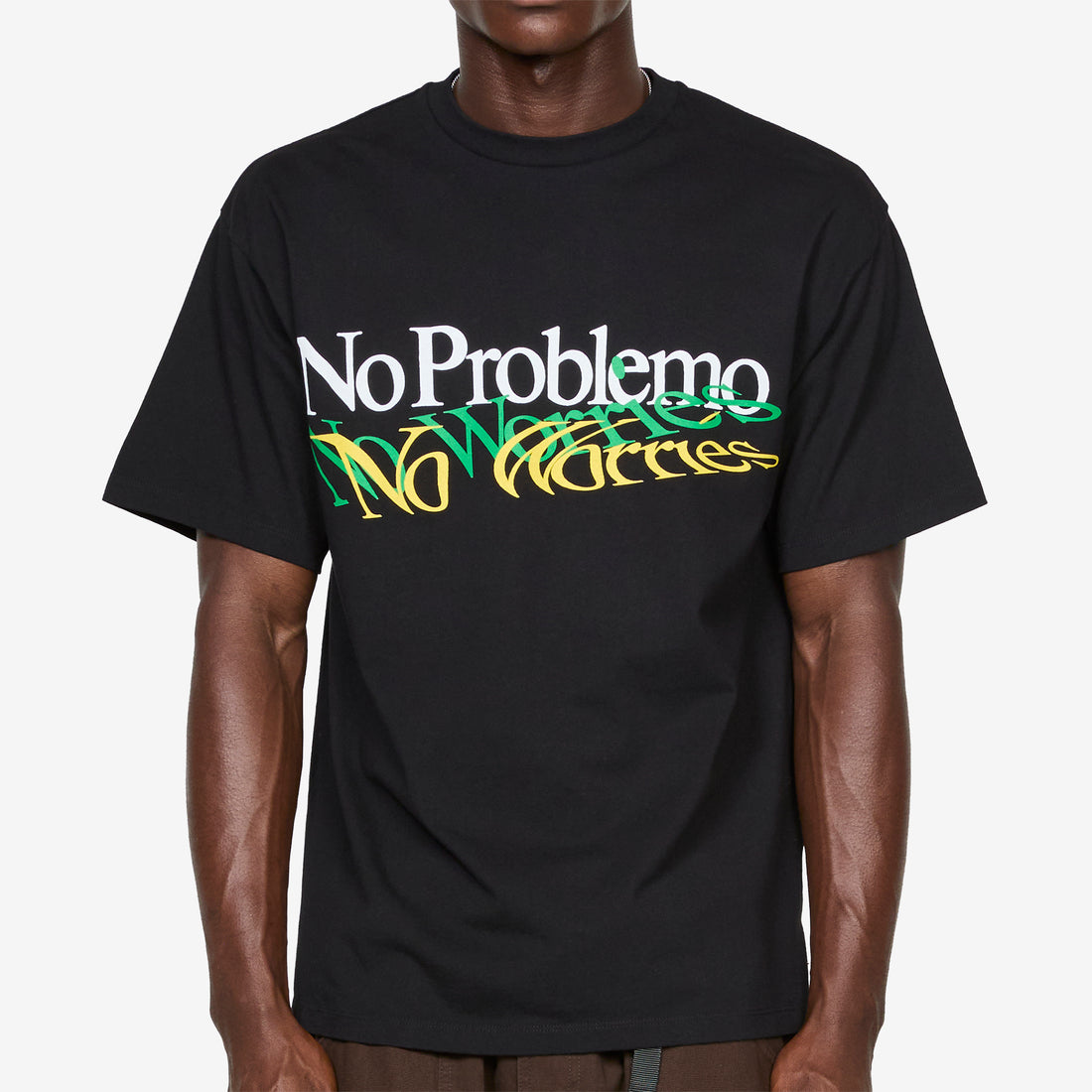 Above The Clouds x 'No Worries' T-Shirt Black Tees
