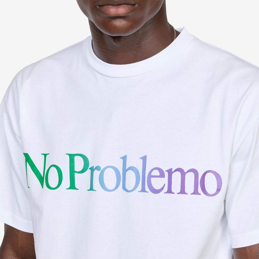No Problemo Gradient T-Shirt White Tees