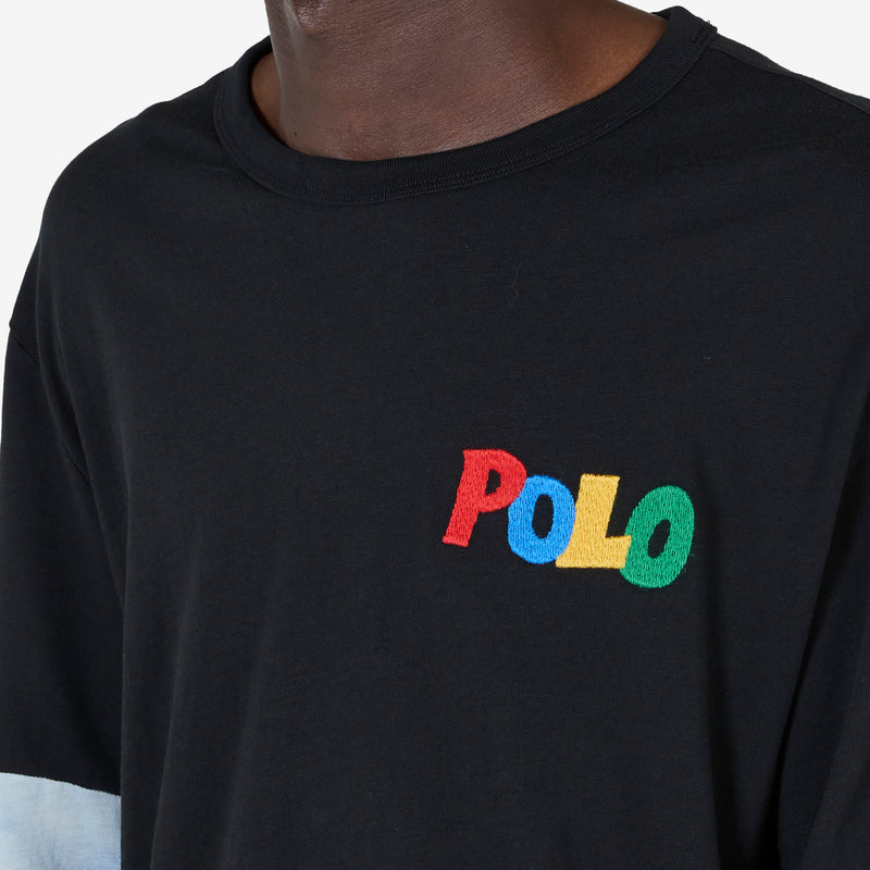 Classic Fit Logo Jersey T-shirt Polo Black Multi
