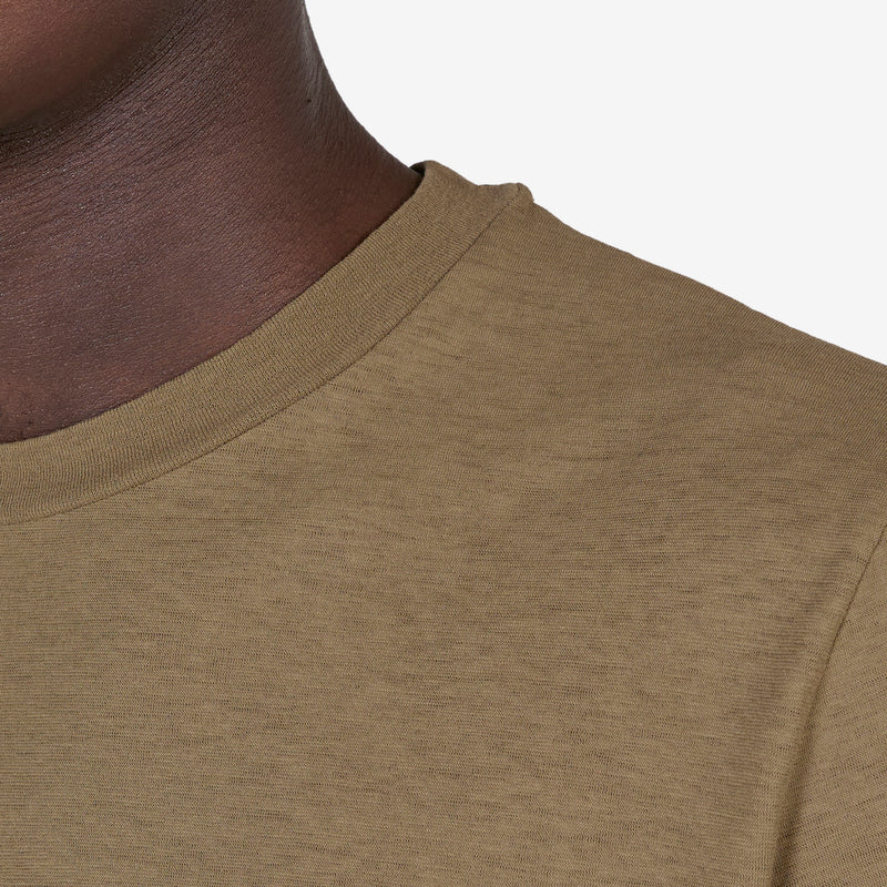 Hover T-Shirt Capers Green Dry Crepe Tees