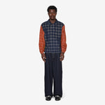 Script Woven Polo Navy