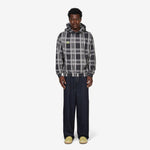 Umbro x Spine Plaid Hoodie Black
