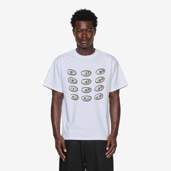 Buttons T-Shirt White Front