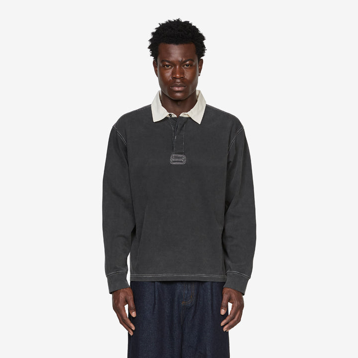 Rugby Longsleeve Black Front