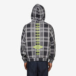 Umbro x Spine Plaid Hoodie Black