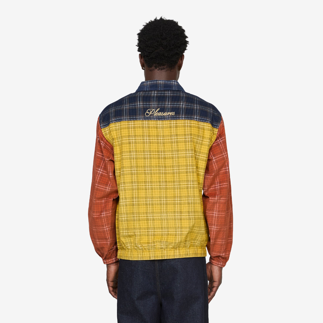 Script Woven Polo Navy Shirts